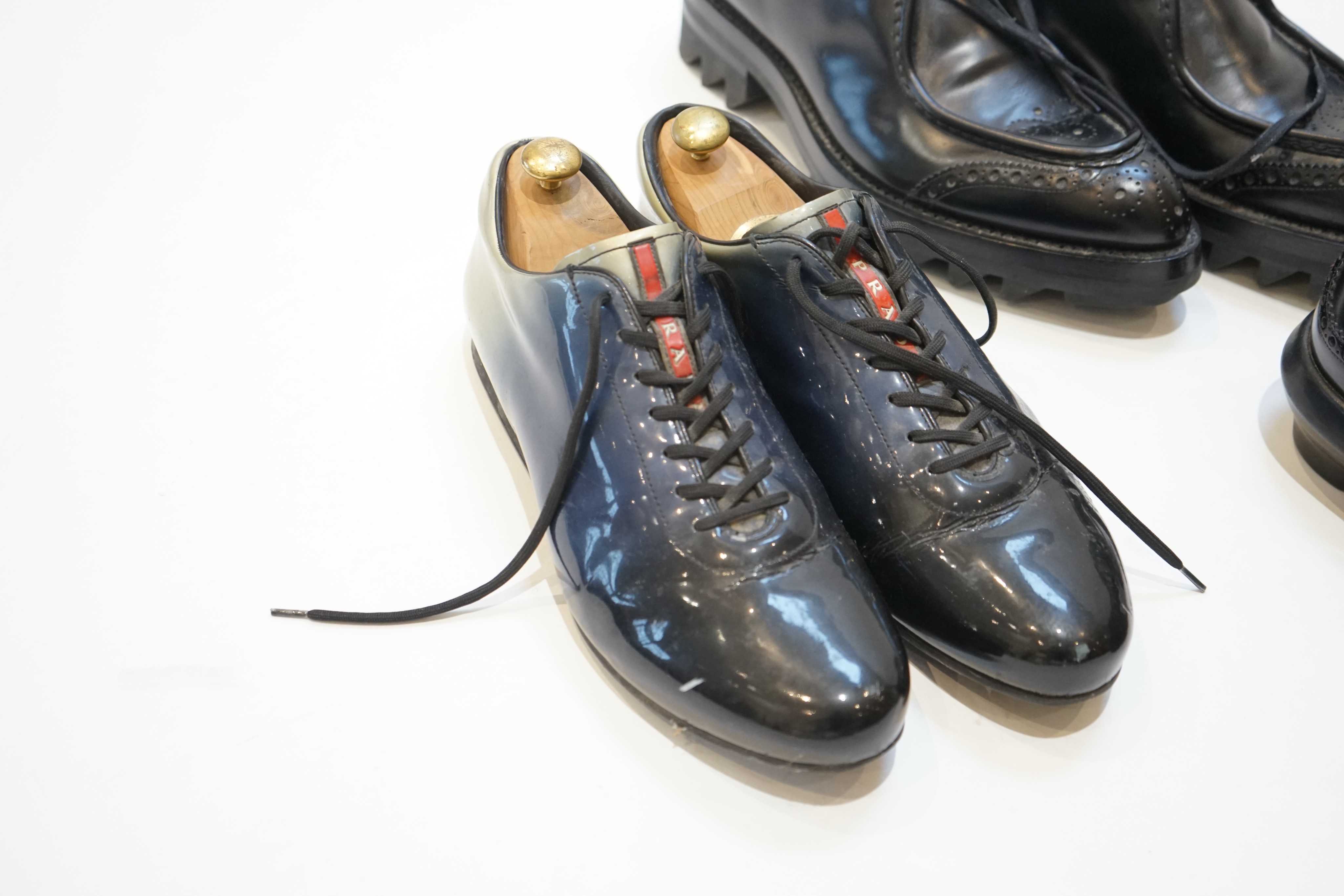 Five pairs of gentleman's Prada shoes